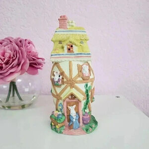 8" Illuminated Easter Egg Barn